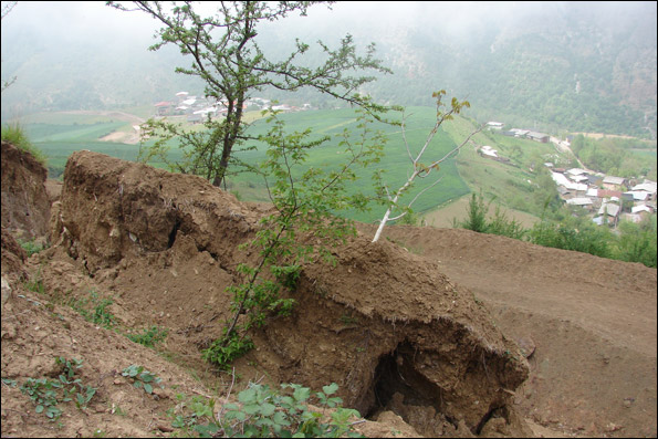 خطر رانش 140 هکتار از زمین های منابع طبیعی گیلان
