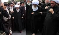 پیاده روی مراجع تقلید در روز شهادت حضرت فاطمه سلام الله علیها
