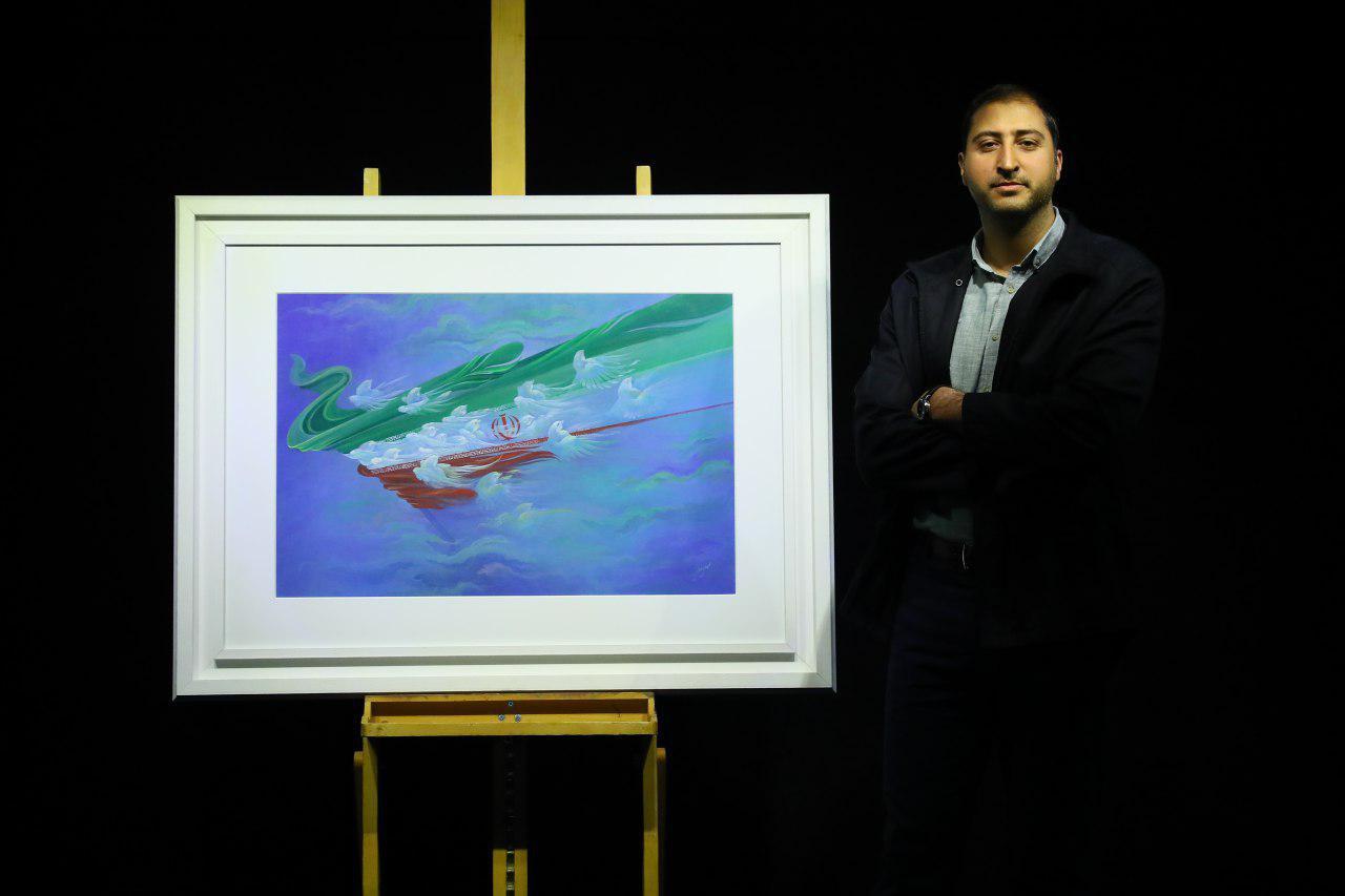 توجه بیشتر هنرمندان تجسمی به پرچم ایران