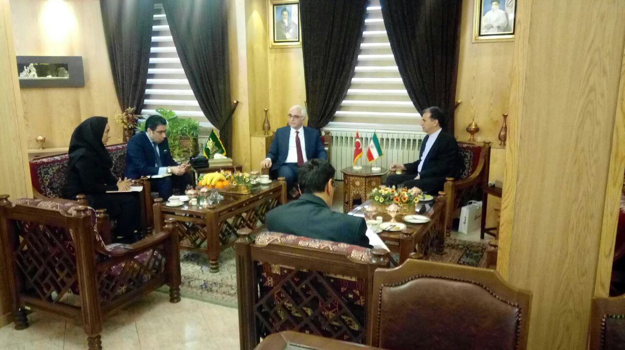 تاکیدبرگسترش روابط دوجانبه ترکیه  و ایران