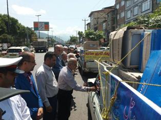 حرکت کاروان جهیزیه 500 نو عروس مازندرانی از گلوگاه تا بابلسر