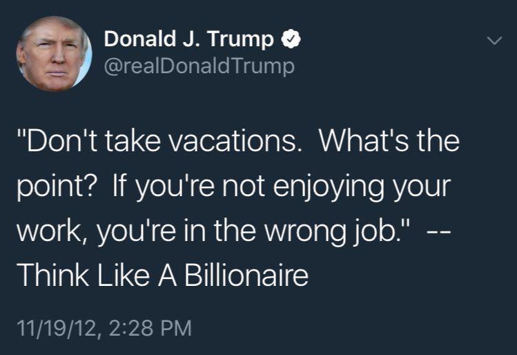 ترامپ از فردا به مدت 17 روز به باشگاه گلف خود در نیوجرسی می رود