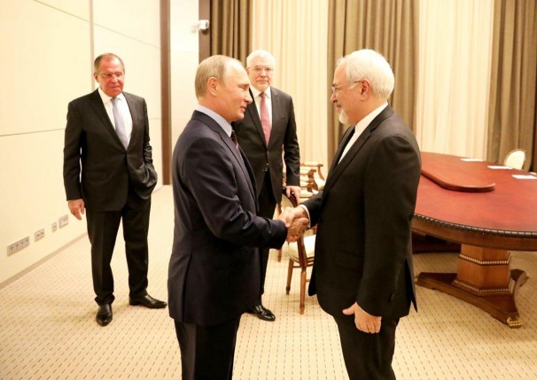 دیدار ظریف با پوتین در سوچی دیدار ظریف با پوتین در سوچی