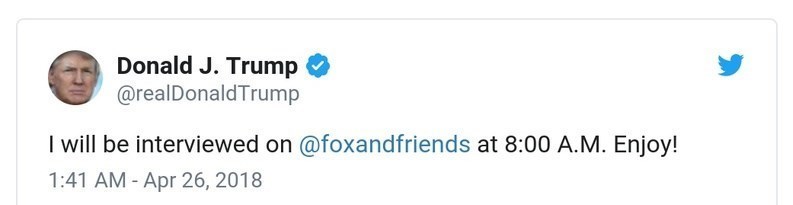 توییتی که  ترامپ پاک کرد