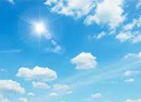 آسمان استان قزوین صاف و آفتابی است