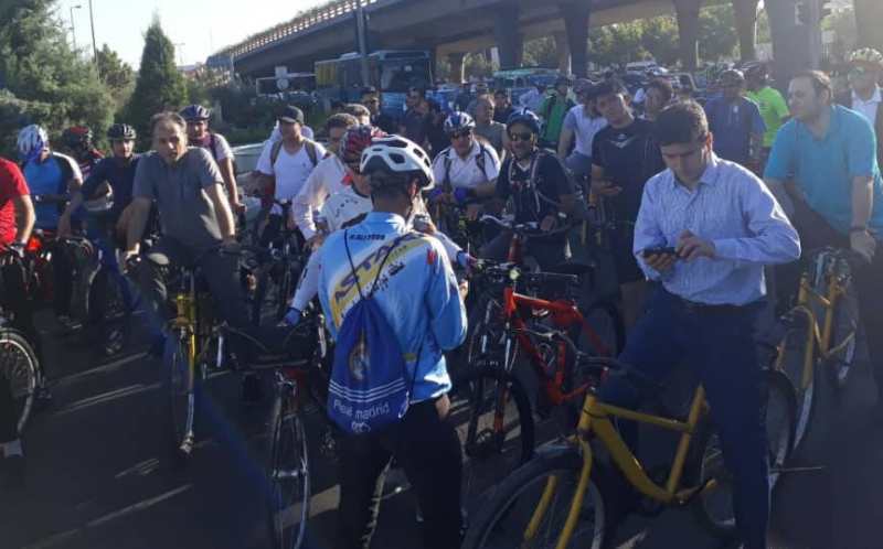 حضور فعالان رسانه خراسان رضوی همایش دوچرخه سواری