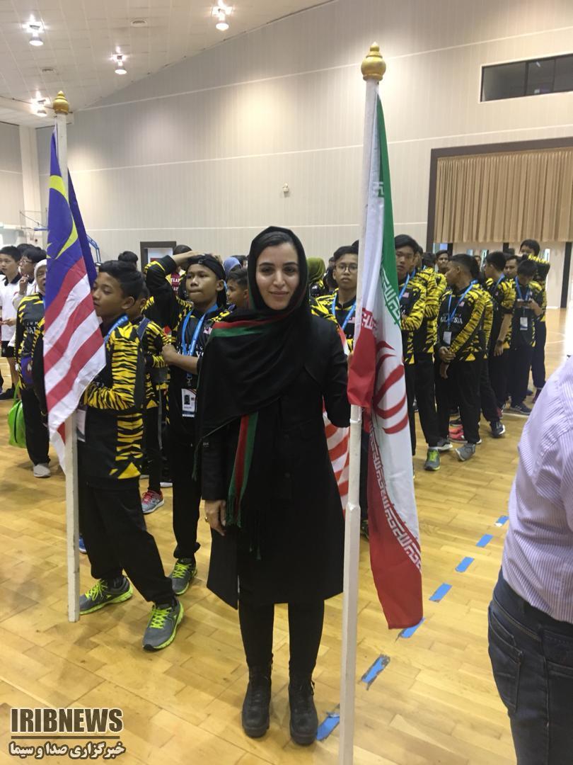 قضاوت بانوی شیرازی در مسابقات آسیایی طناب زنی