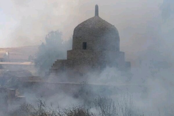 مهار آتش سوزی بافت تاریخی دهدشت
