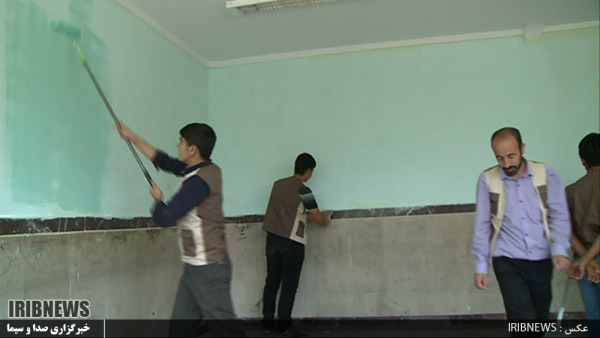 اردوهای جهادی دانش آموزان برای بهسازی مدارس