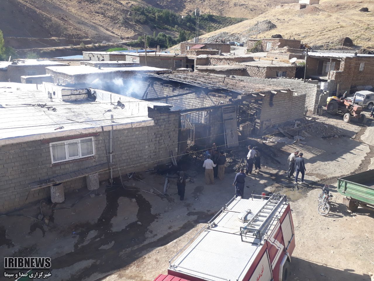 آتش سوزی یک خانه مسکونی در روستای بیرم آتش سوزی یک خانه مسکونی در روستای بیرم