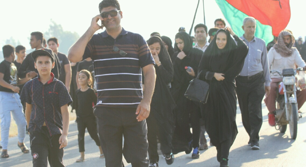 پیاده روی  جاماندگان اربعین به روایت تصویر