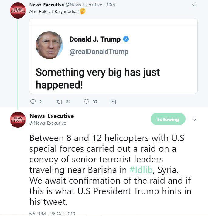 هلاکت ابوبکر البغدادی سرکرده داعش