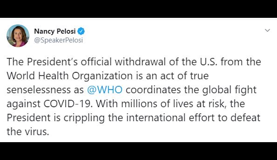 آمریکا رسما از سازمان جهانی بهداشت خارج شد