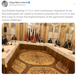 بیانیه رئیس نشست کمیسیون مشترک برجام