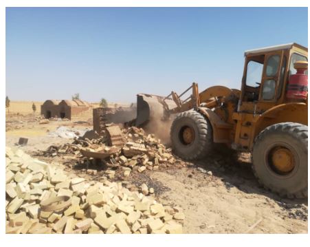 تخریب چهار واحد ساختمانی غیرمجاز در روستای طزرجان