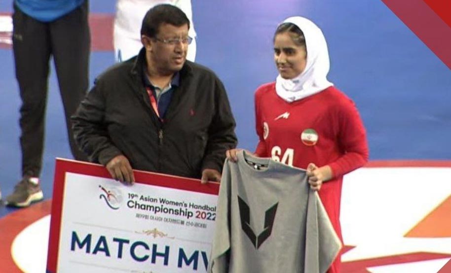 هندبال قهرمانی زنان آسیا؛ مریخ، برترین بازیکن دیدار مقابل هند