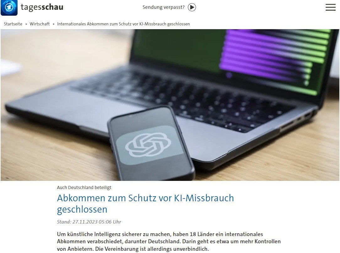 توافق ۱۸ کشور برای ایمنی مقابل سوء استفاده از هوش مصنوعی توافق ۱۸ کشور برای ایمنی مقابل سوء استفاده از هوش مصنوعی