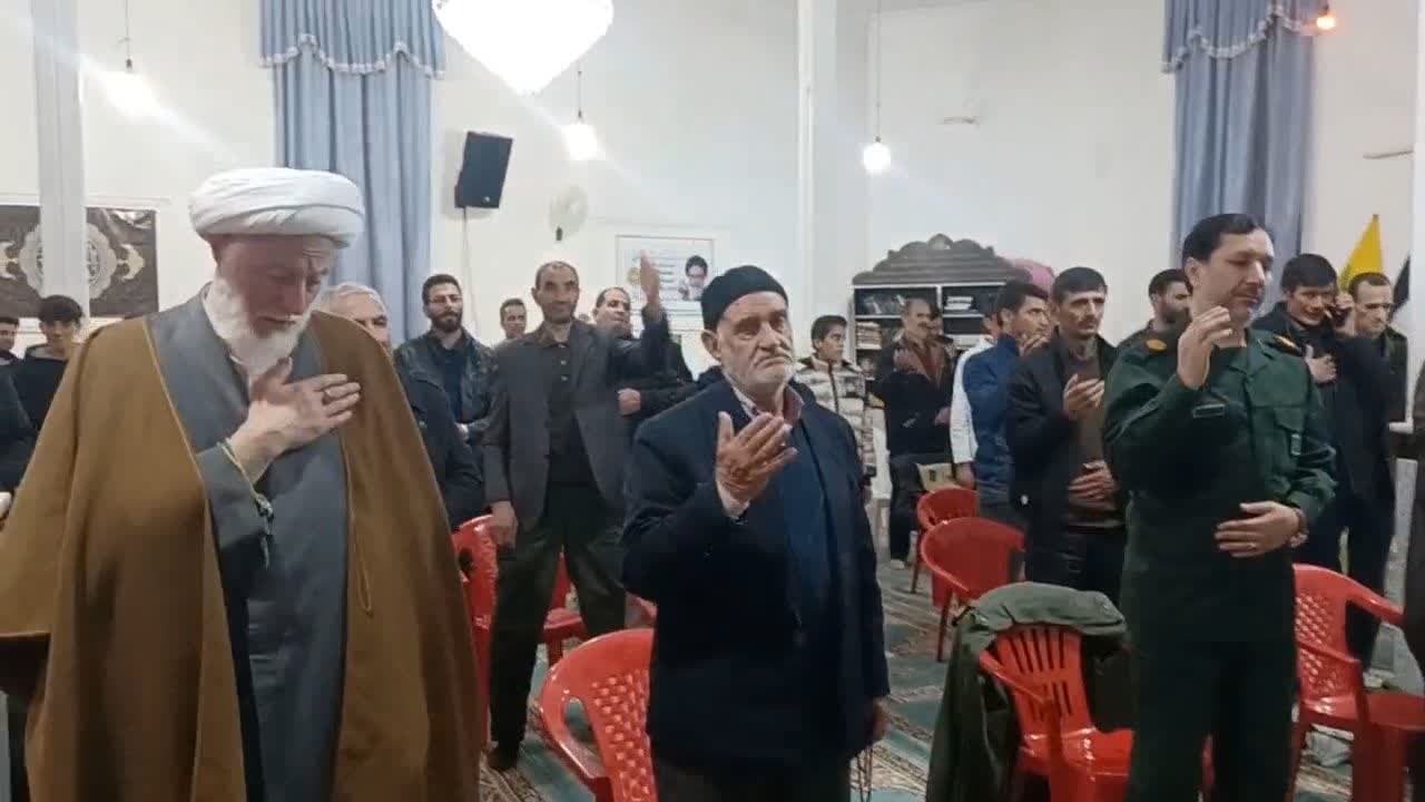 عزاداری مردم روستای یارعزیز تکاب برای سردار محبوب دل‌ها