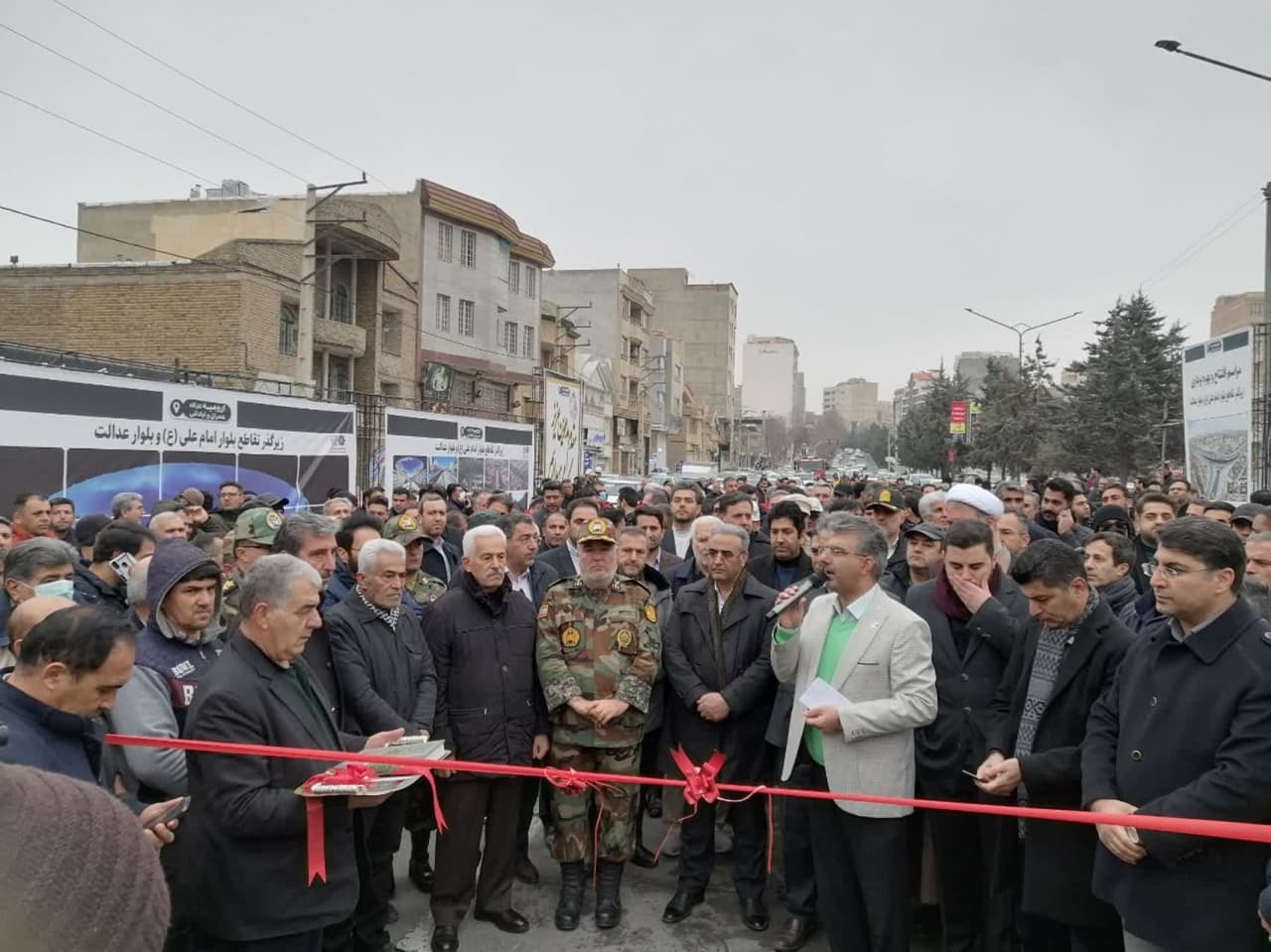 افتتاح زیرگذر سطح شهید سرلشکر  علیاری در ارومیه قاط