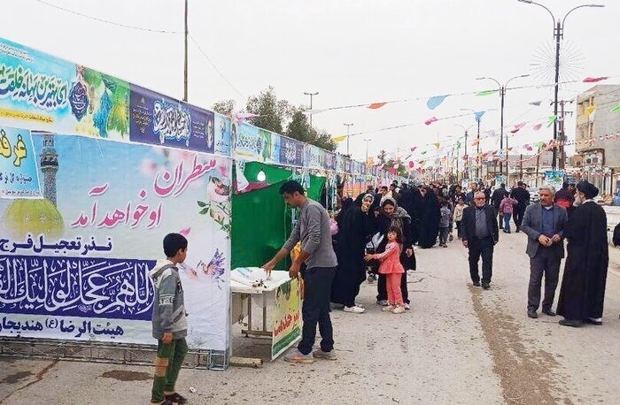 جشن خیابانی ششمین جشنواره گل نرگس در هندیجان