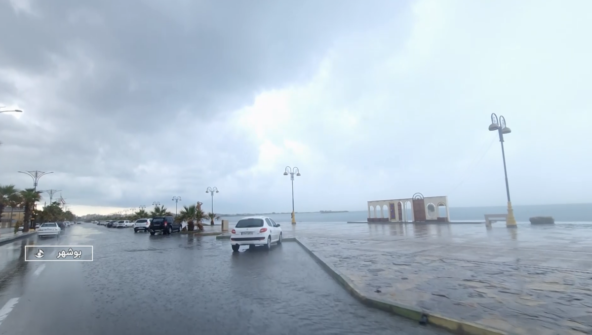 آسمان بوشهر بارانی می‌شود