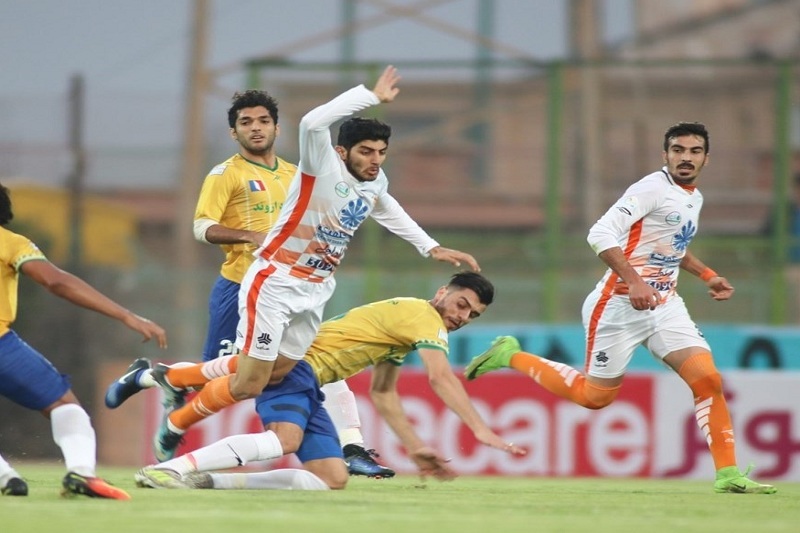 شکست تیم فوتبال صنعت نفت آبادان مقابل سایپا