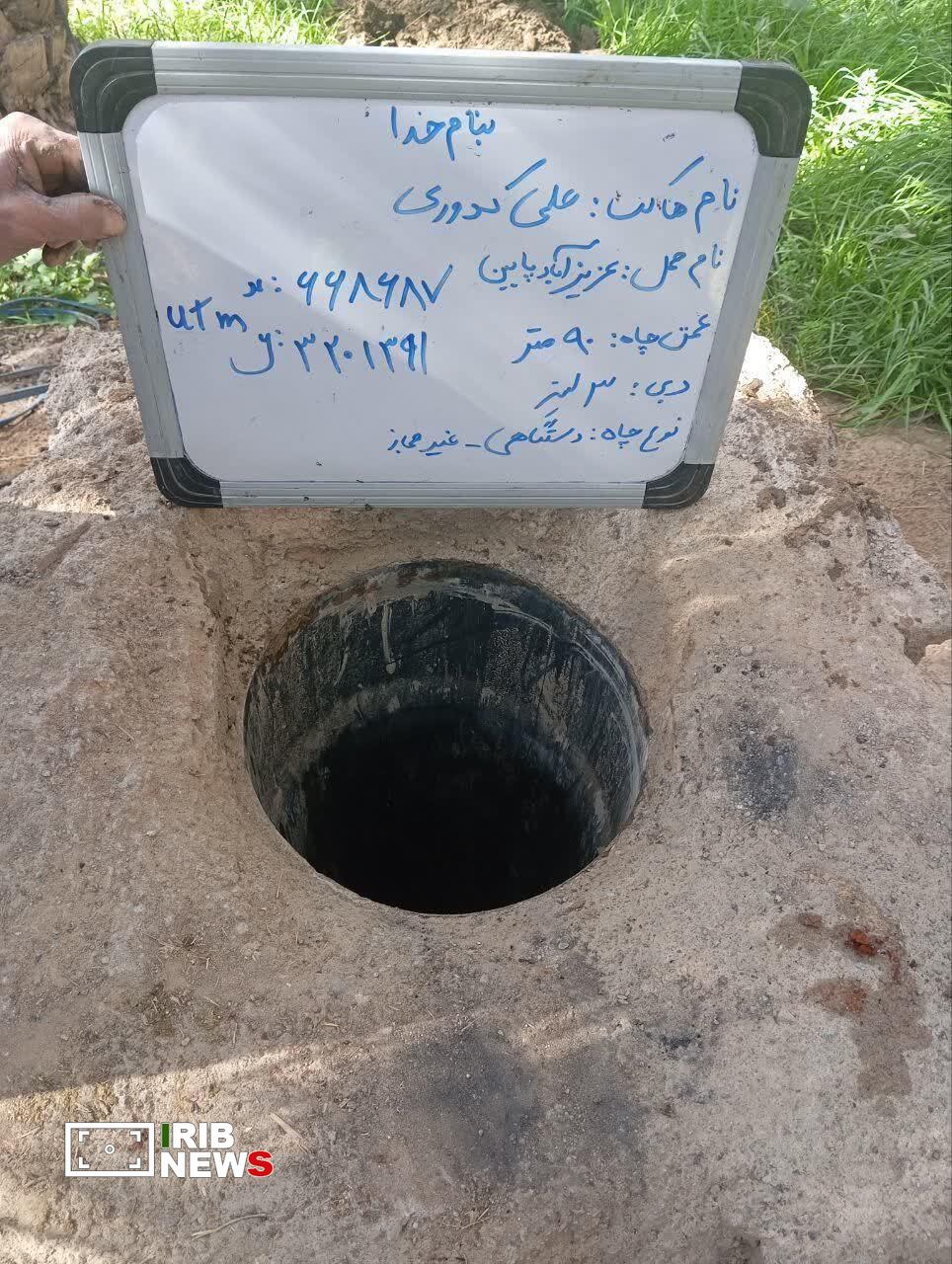 مسلوبالمنفعه شدن دو حلقه چاه غیرمجاز در نرماشیر مسلوبالمنفعه شدن دو حلقه چاه غیرمجاز در نرماشیر