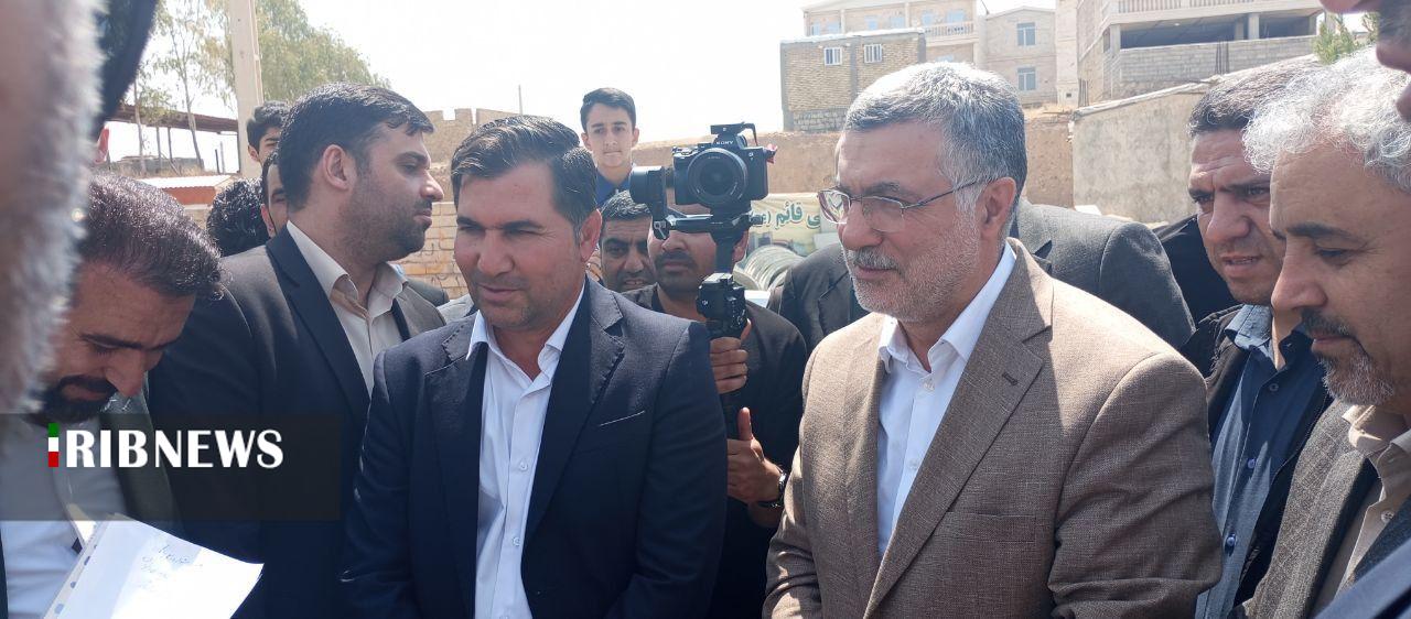 ورود وزیر بهداشت به شهرستان هلیلان