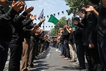 مراسم دسته روی کاروان حسینی ،عصر امروز در گرگان