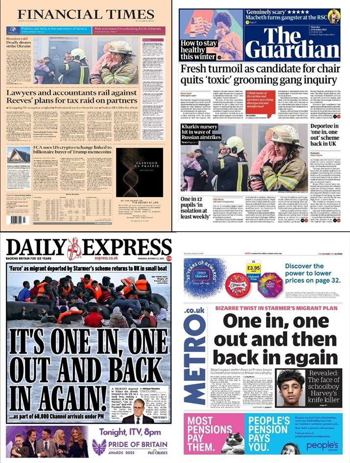 مهمترین عناوین روزنامه‌های جهان یکم آبان ۱۴۰۴