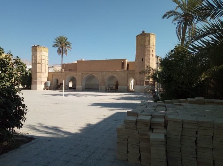 مرمت تنها مسجد چهار مناره تاریخی در داراب