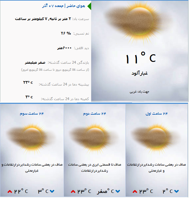 افزایش غلظت آلاینده‌هاپدیده غالب هوای قم برای فردا