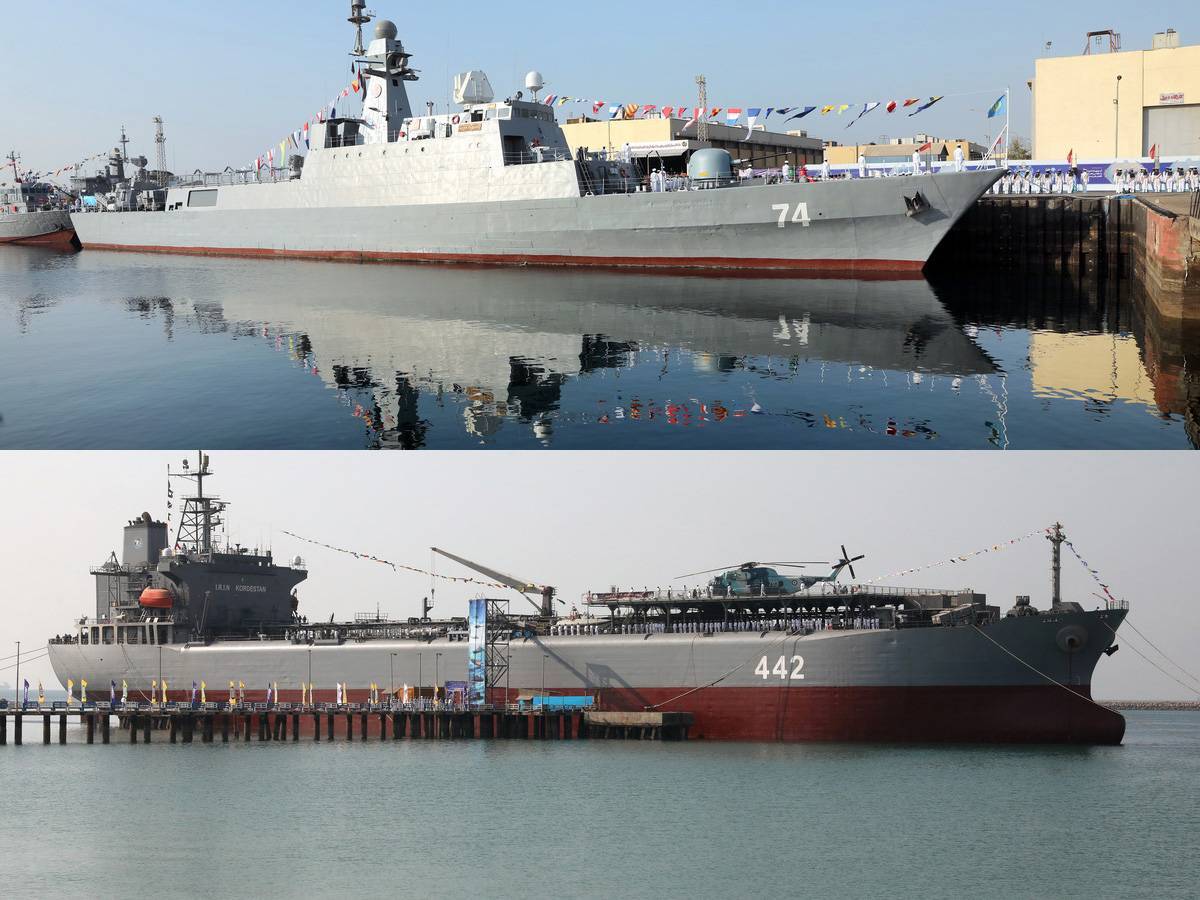 *** ساعت 9:50 منتشر شود ////////// الحاق پایگاه شناوری «کردستان» و ناوشکن «سهند» به نداجا