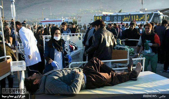 امدادرسانی گروههای امدادی اردبیل به زلزله زدگان کرمانشاه